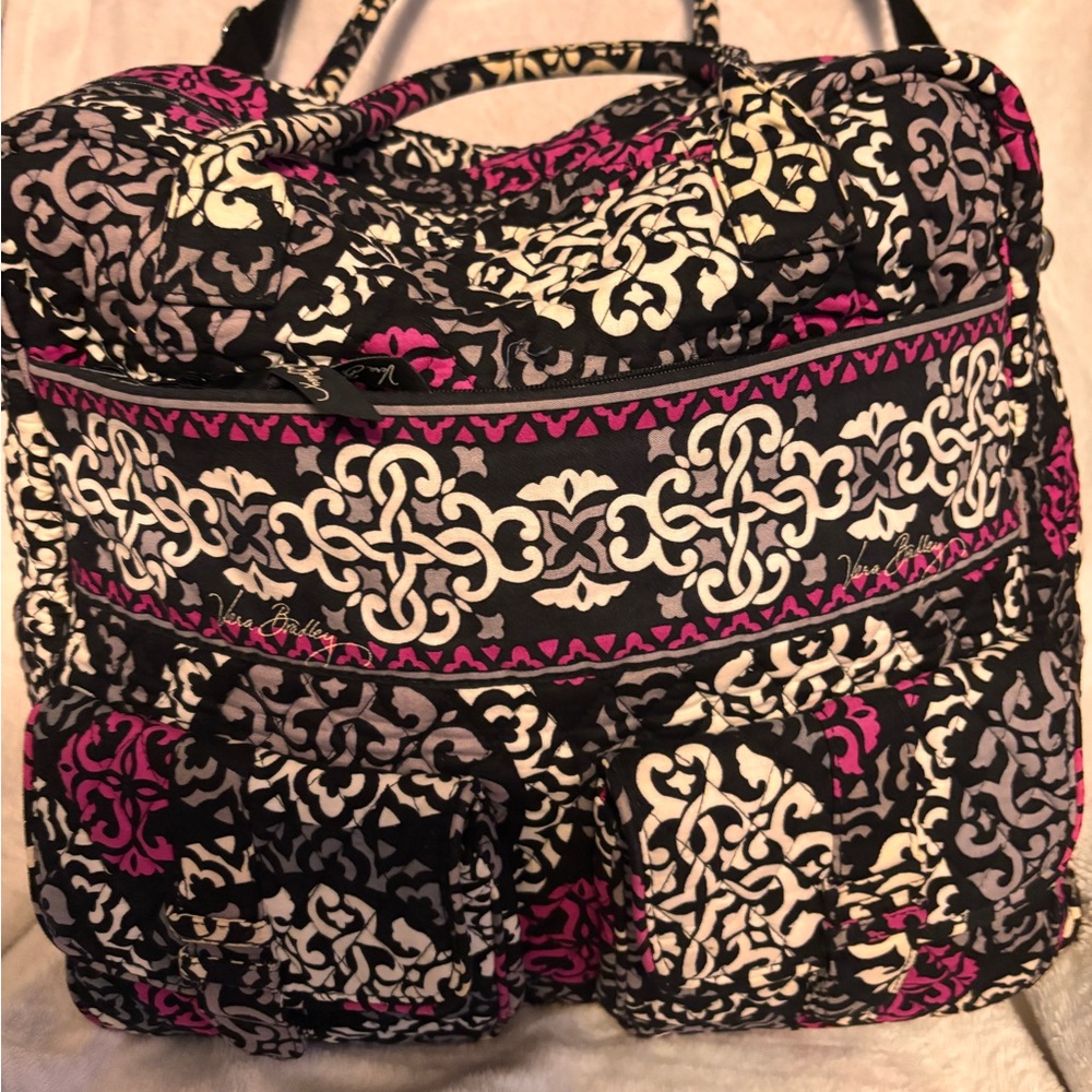 Vera Bradley Canterberry Magenta weekender bag